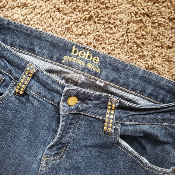 Bebe Embellished Jeans Size 30 - Picture 4 of 10